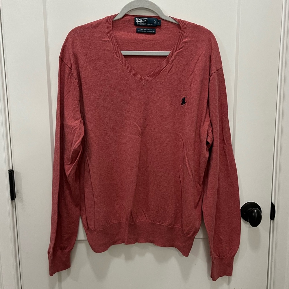 Mens Polo v neck sweater. Size Large